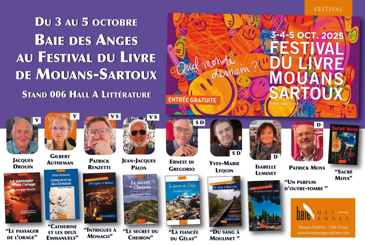 Des nouveautés et des auteurs engagés. Festival de Mouans-Sartoux